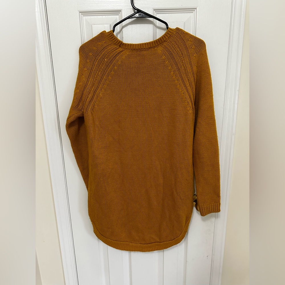 LCW Casual Mustard Yellow Knit Sweater - Picture 4 of 4